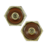 Set of 2 German ceramic wall lamps, 1970s