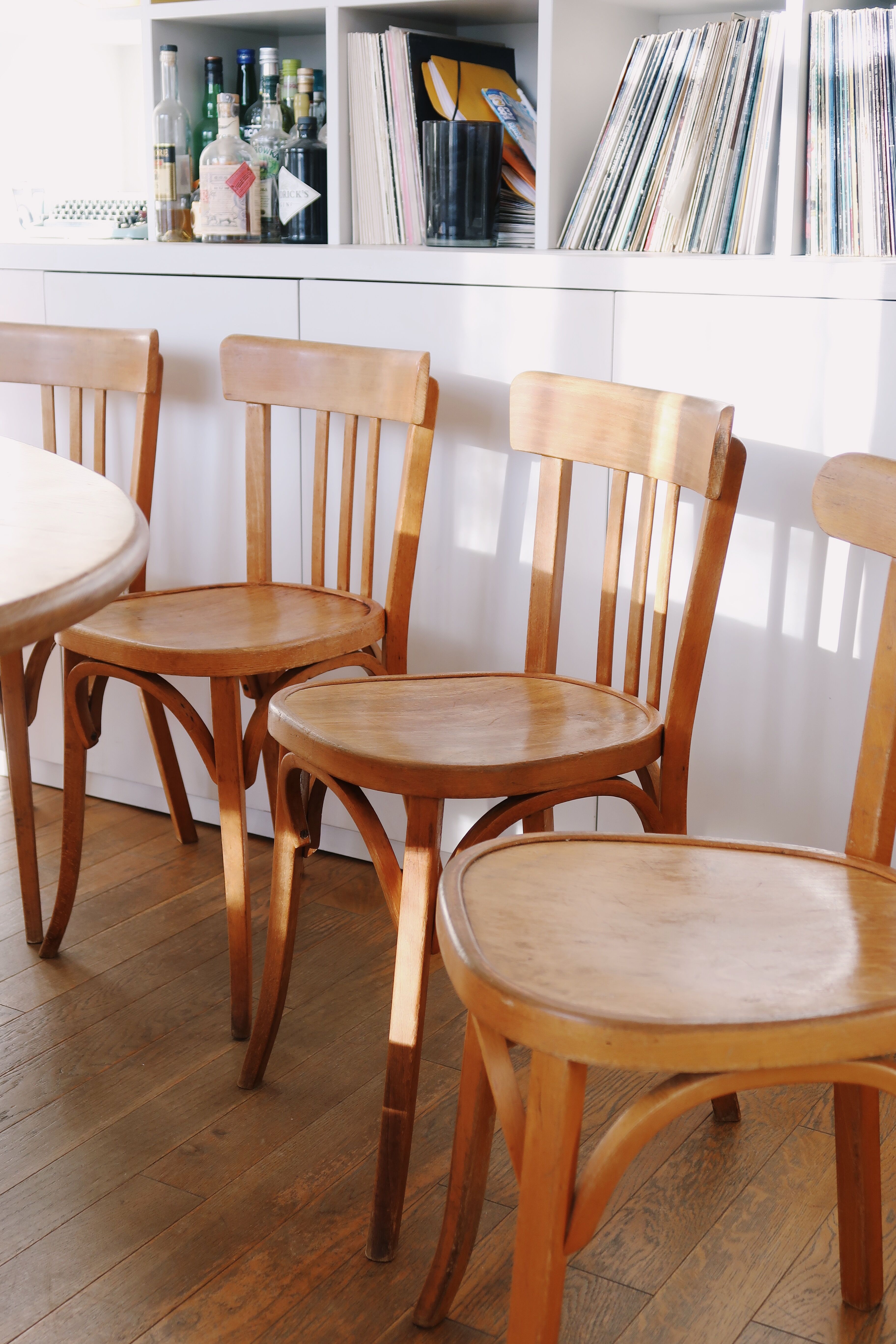 Set of 10 baumann bistro chairs