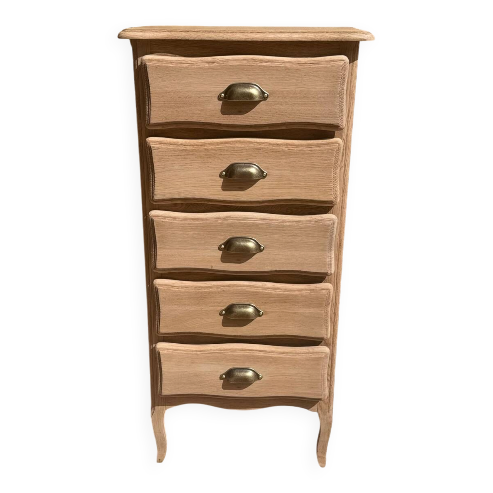 Oak chest of drawers with 5 drawers – restored