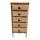 Oak chest of drawers with 5 drawers – restored