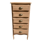 Oak chest of drawers with 5 drawers – restored