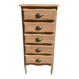 Oak chest of drawers with 5 drawers – restored