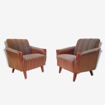 Fauteuil club années 50 60 scandinaves