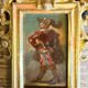 Pair of portraits of Italian bandits, oil on panels, gilded frames, circa 1880.