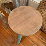Painted tripod stool