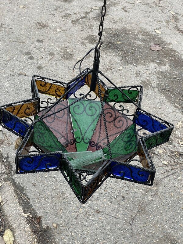 Lustre étoile oriental année 70