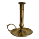 Vintage brass high hand candle holder