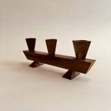 Vintage wooden candle holder