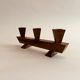 Bougeoir en bois vintage