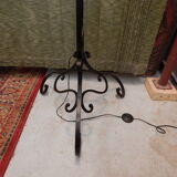 Wrought iron lamppost tripod art deco