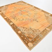 Tapis persan classique pêche et marron 7x10, 204x313 cm