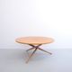 Adjustable cherry wood table by Jürg Bally for Wohnhilfe, 1950s