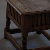 Scandinavian oak stool/box from the early 20th century, 1900s.