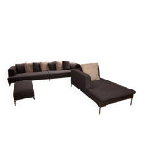 B&B sofa bed for 5 people and ottoman