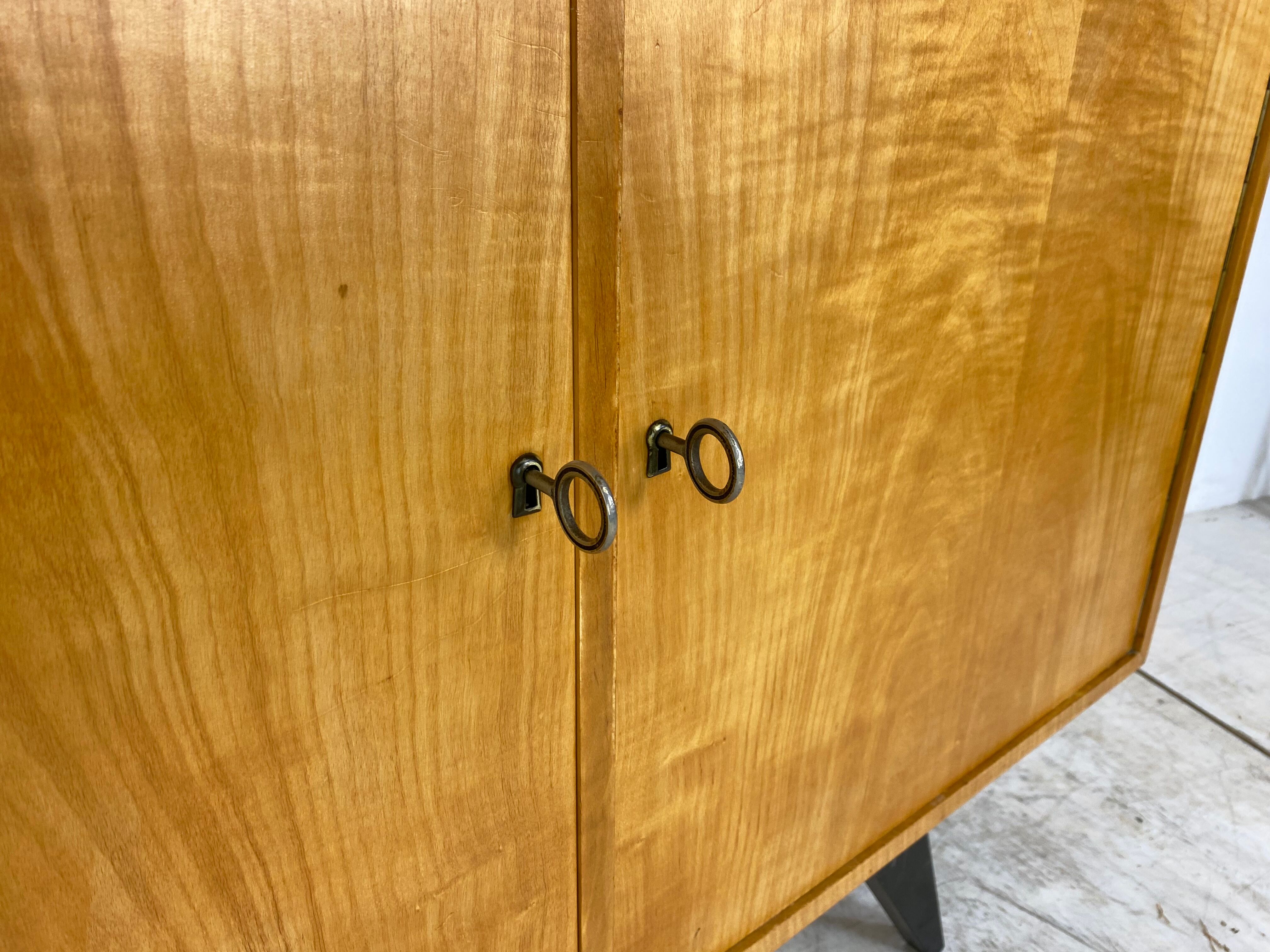 mid-century modern birch sideboard, 1950s