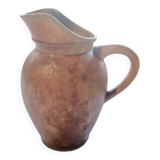 Jug, iridescent glazed stoneware carafe.