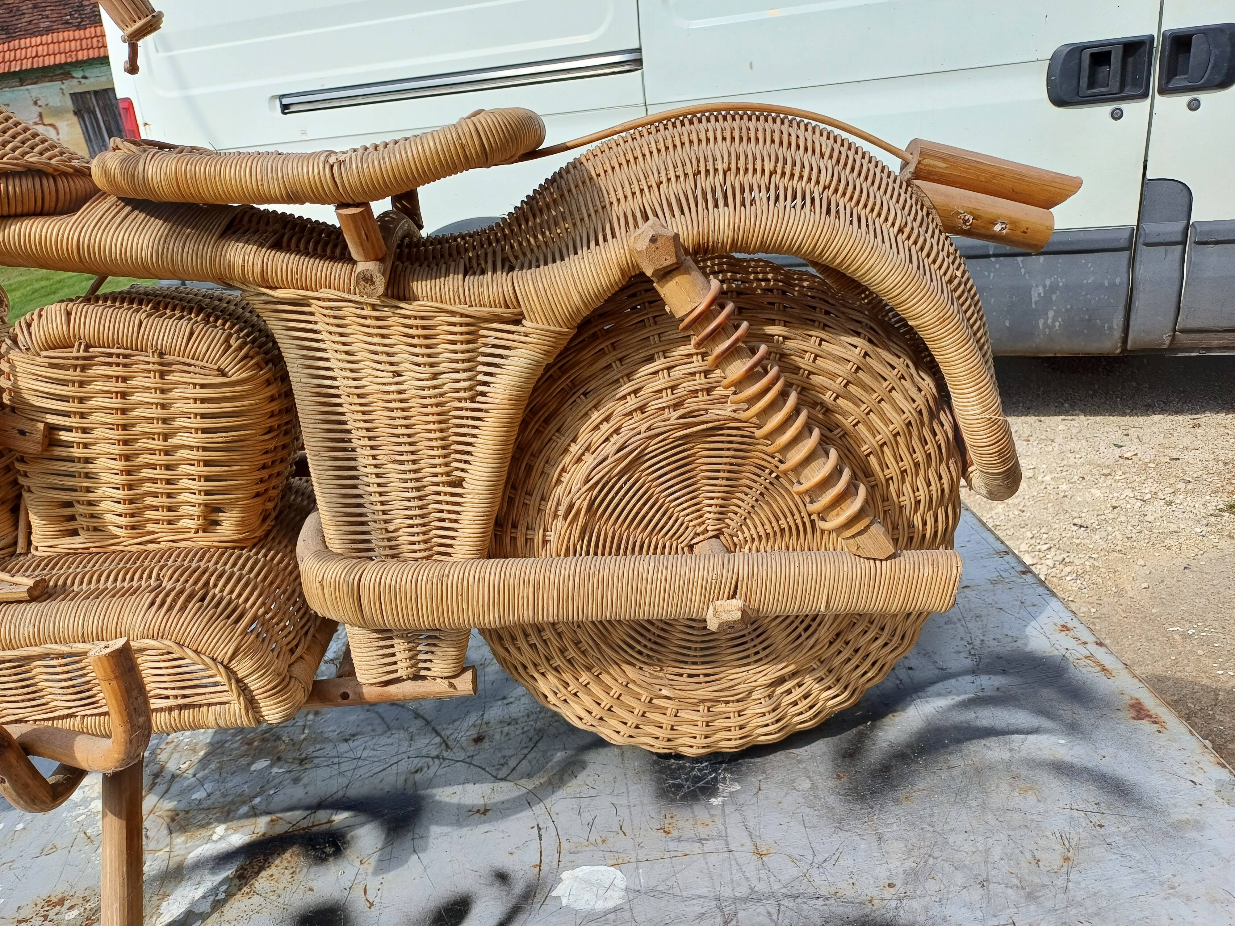 Harley Davidson Wicker Motorcycle by Tom Dixon