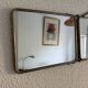 Miroir vintage 1900 triptyque barbier Art Nouveau - 19 x 78  cm