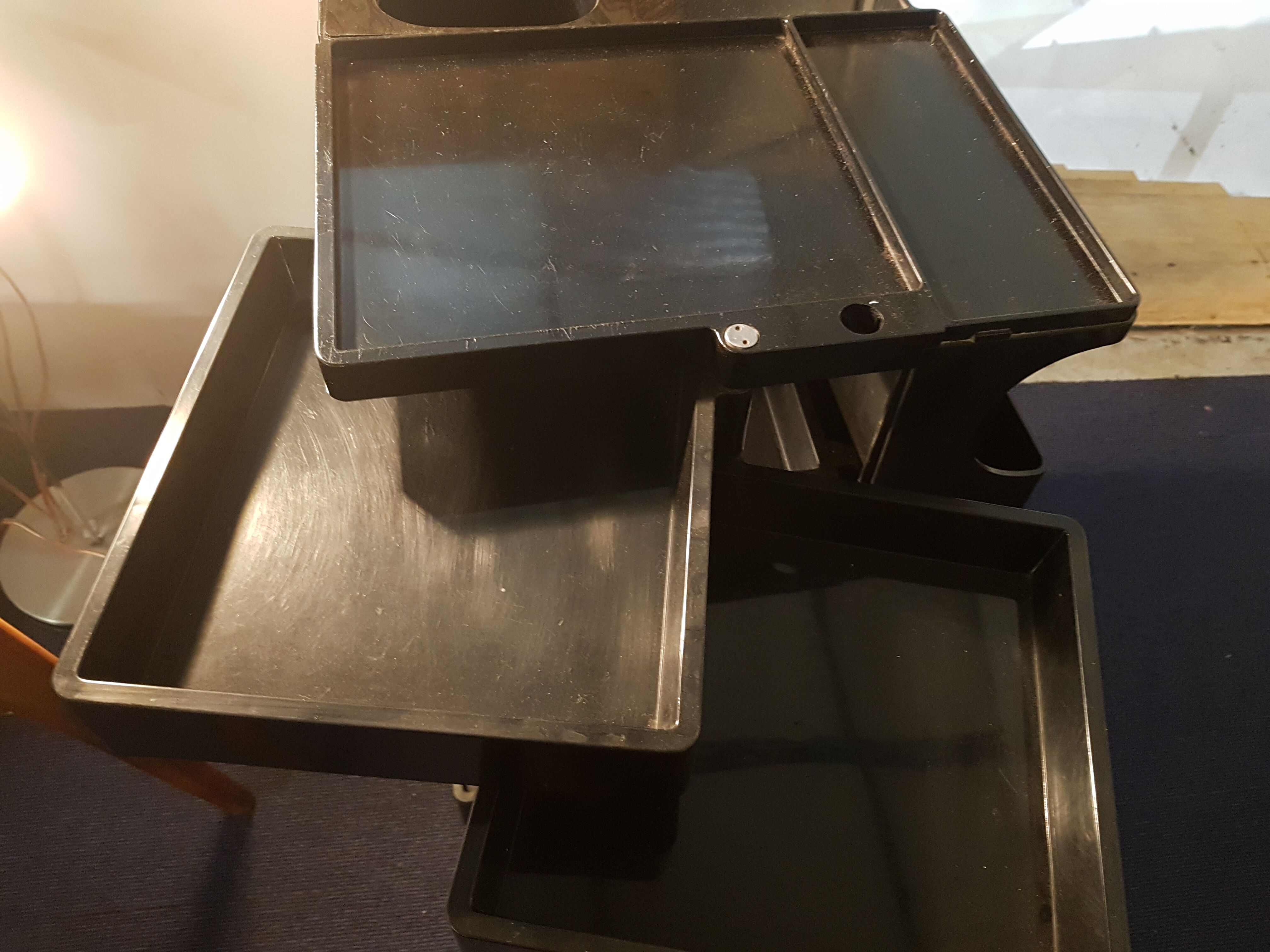 Joe Colombo black serving table