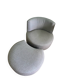 Fauteuil tournant et pouf