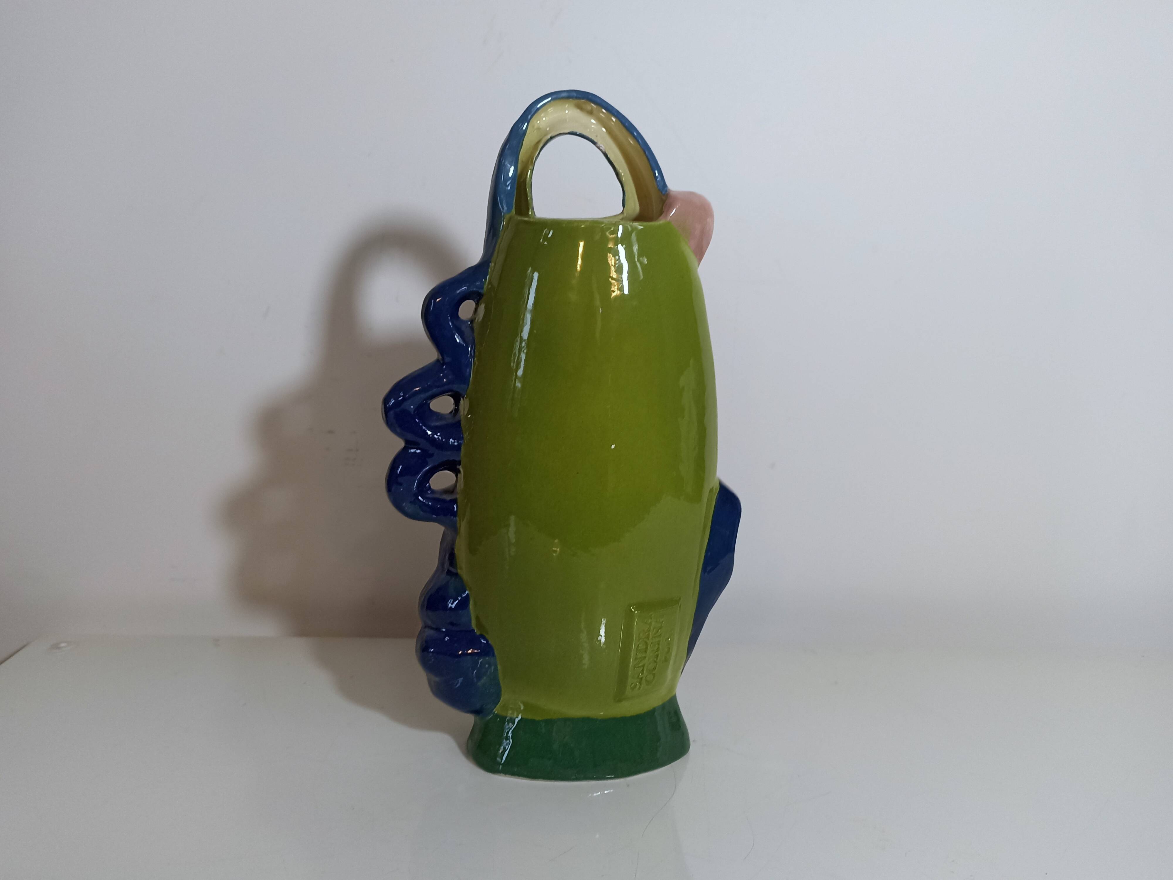 20th century designer ceramic vase Sandra Corina Paris
