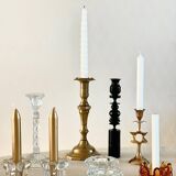 Scandinavian wooden candle holder,