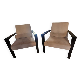 Paire de fauteuils ligne roset par Didier Gomez