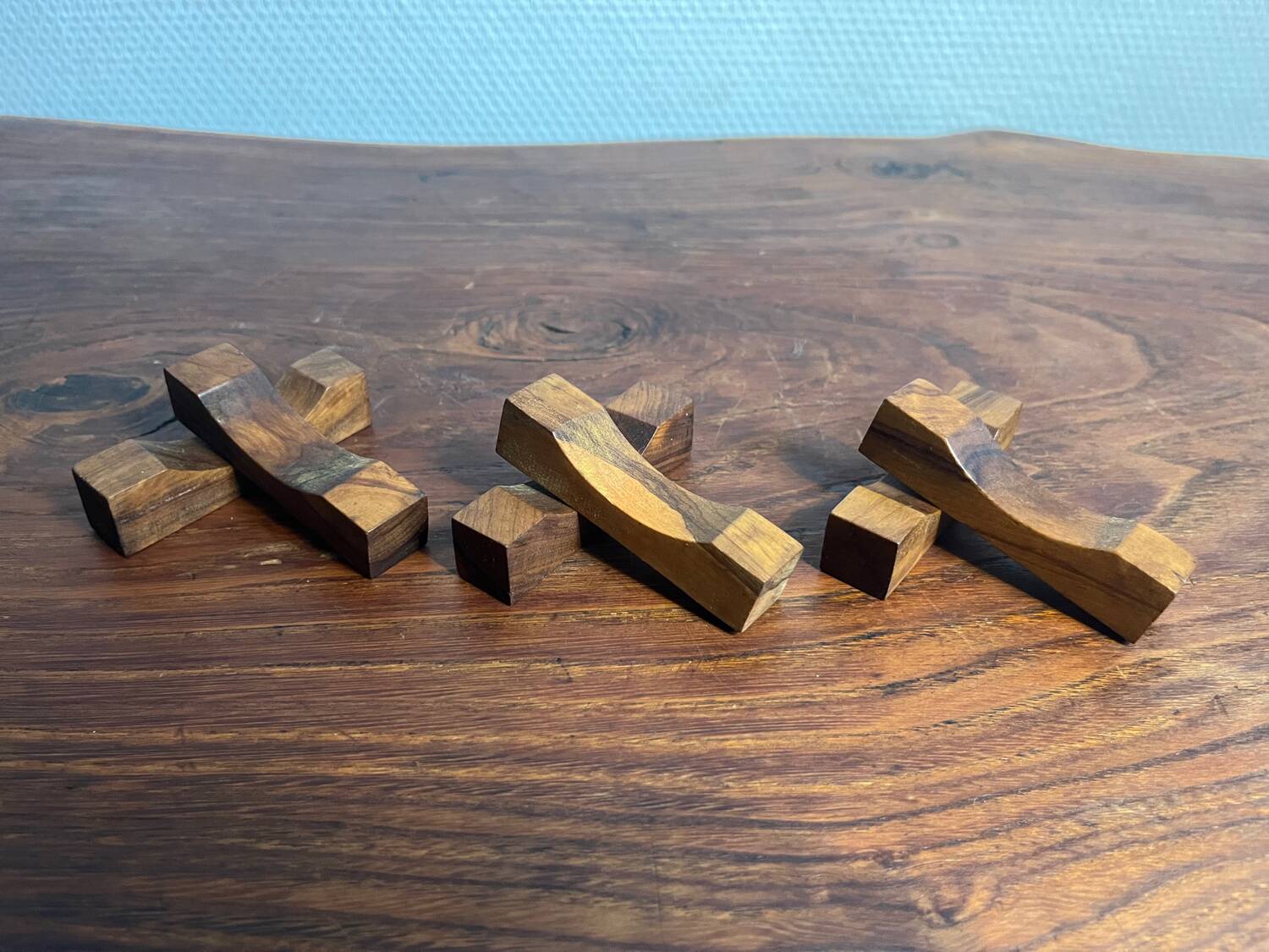 6 teak cutlery doors