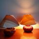 Pair of vintage ceramic bedside lamps