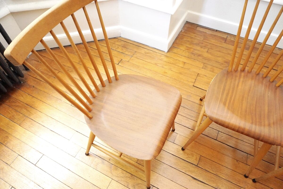 4 bar chairs from the 60s