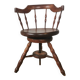 Swivel office chair known as a captain's chair, circa 1900