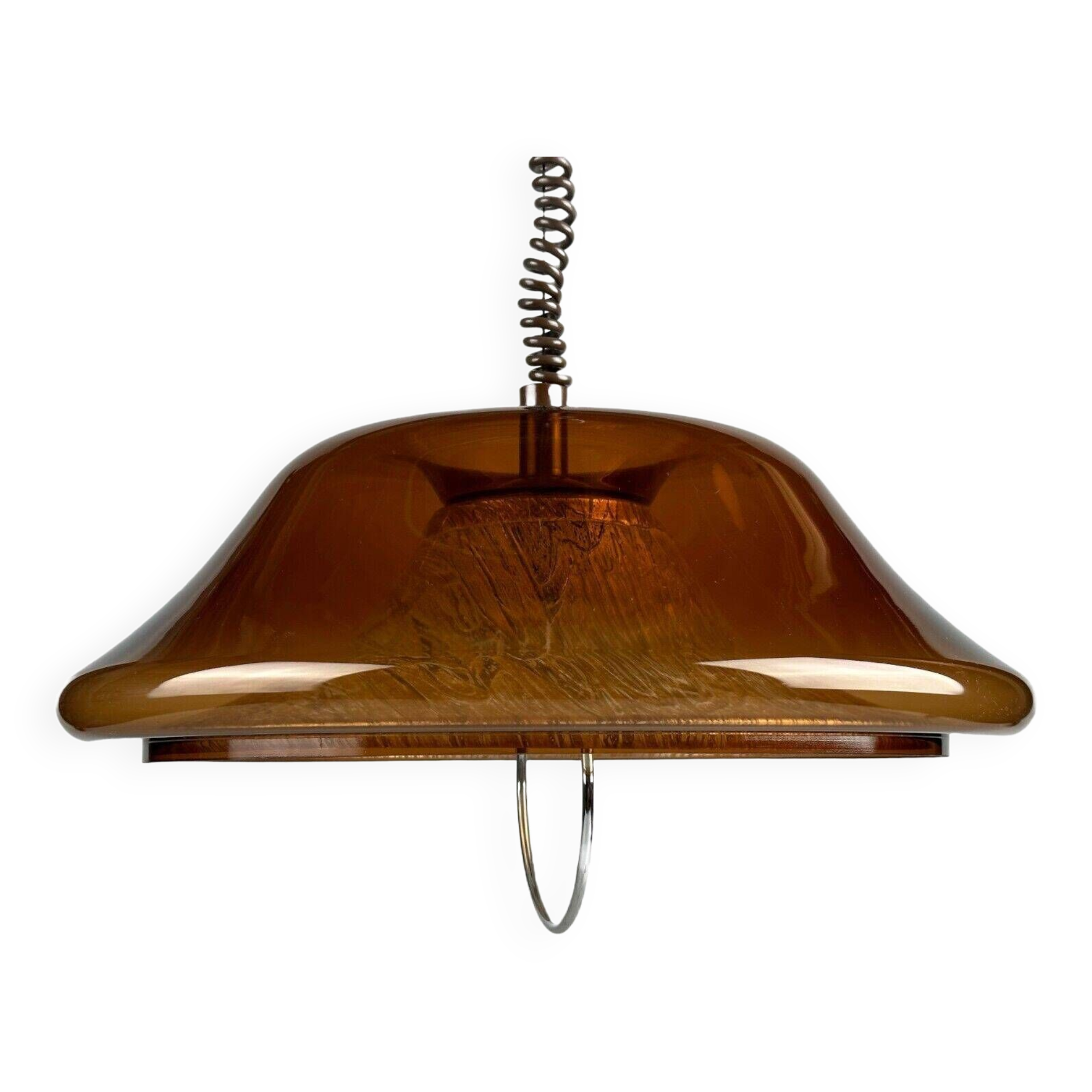 60s 70s ceiling lamp hanging lamp acrylic plastic metal space age design