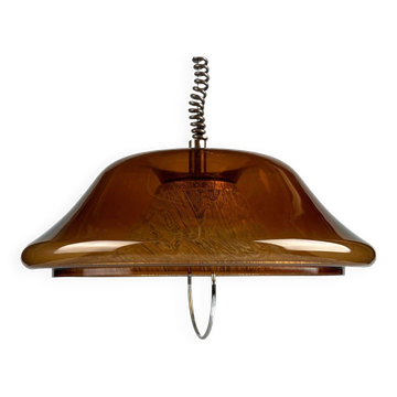 60s 70s ceiling lamp hanging lamp acrylic plastic metal space age design