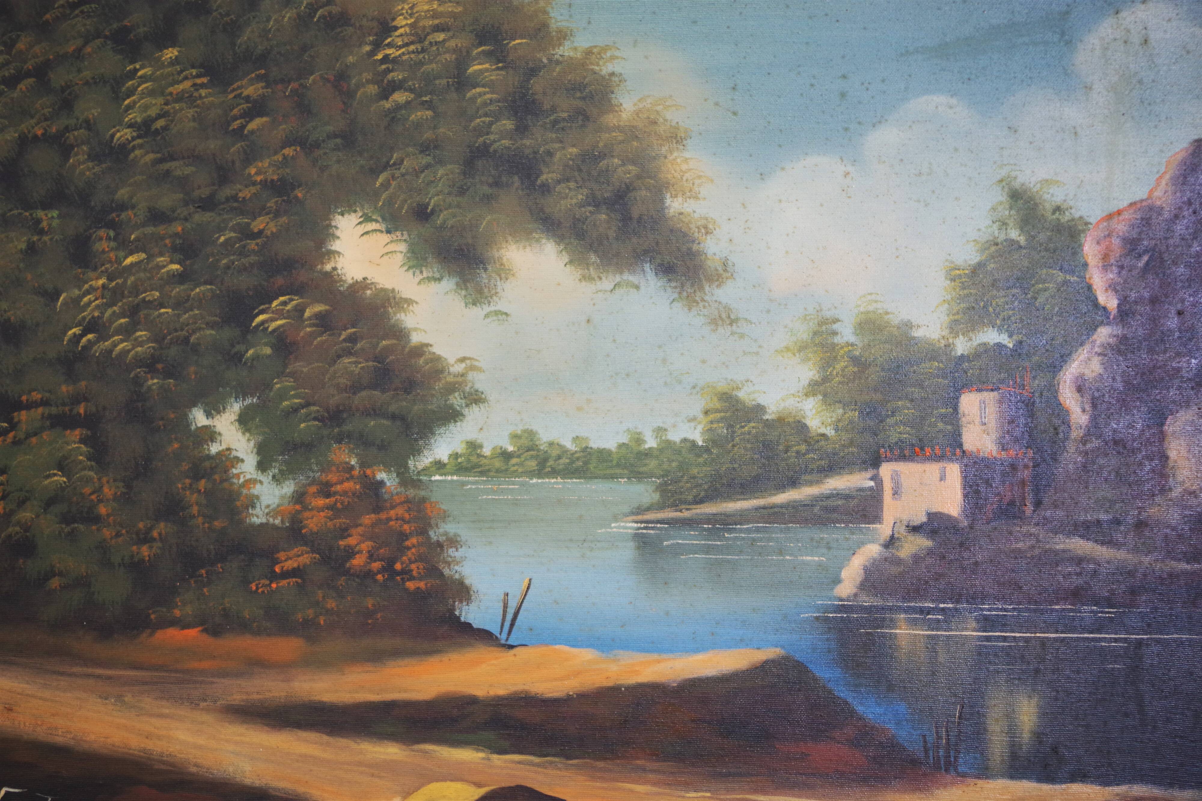 Oil painting on canvas, Francis Torry Brescia, 1977