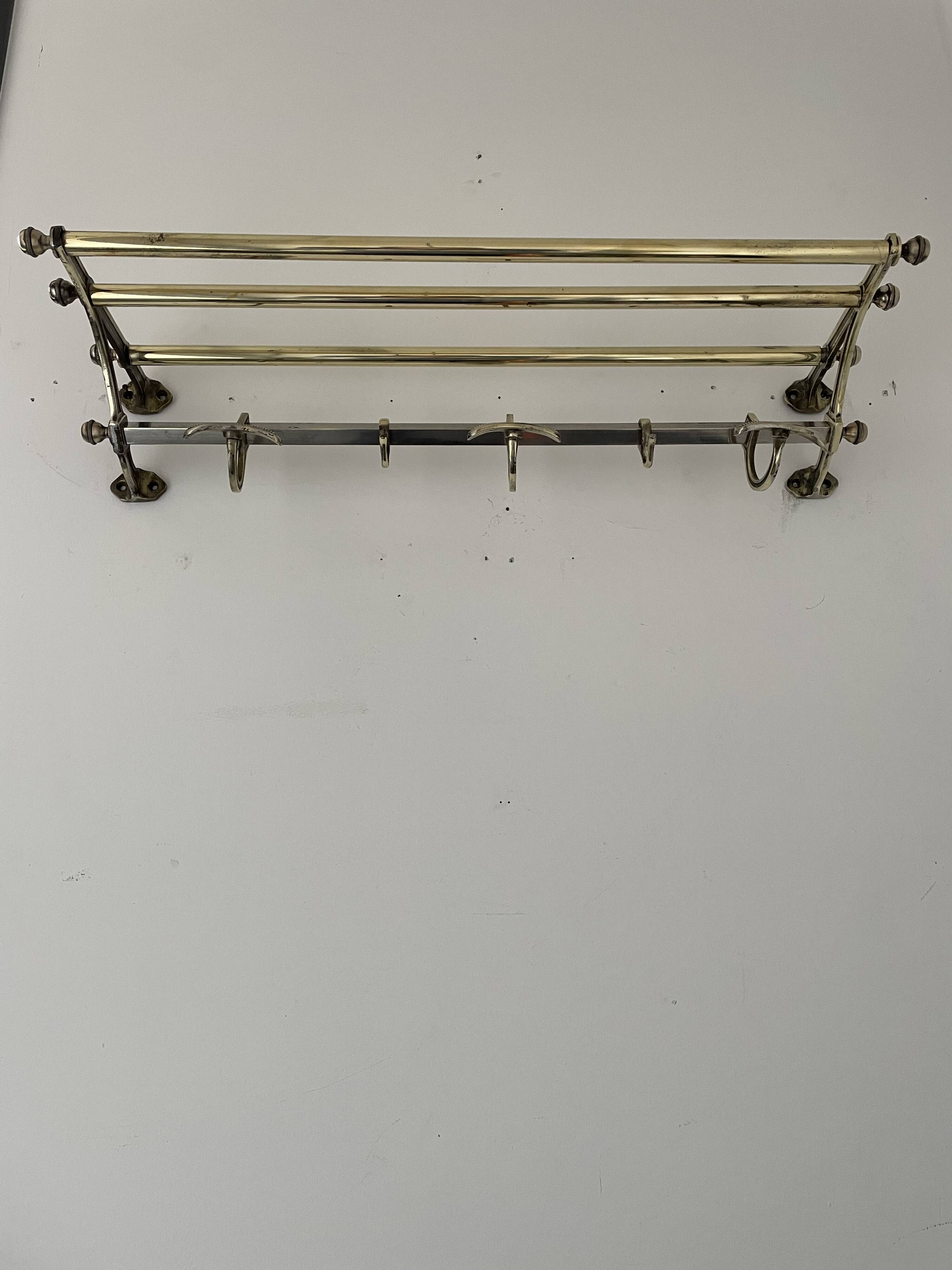Wall coat rack, circa 1920
