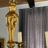 Gilded bronze chandelier Louis XV