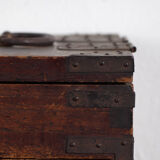 Japanese ko-dansu with hinged lid and paulownia wood drawers, Meiji–Taishō period, circa 1868–1926.