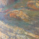 Paysage ochre et brun, huile sur toile signé