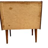 Small Danish chest with 3 drawers in teak finer