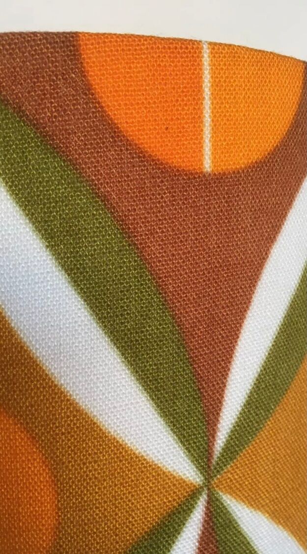 Lampshade toronto h48 d 25–vintage vintage fabric