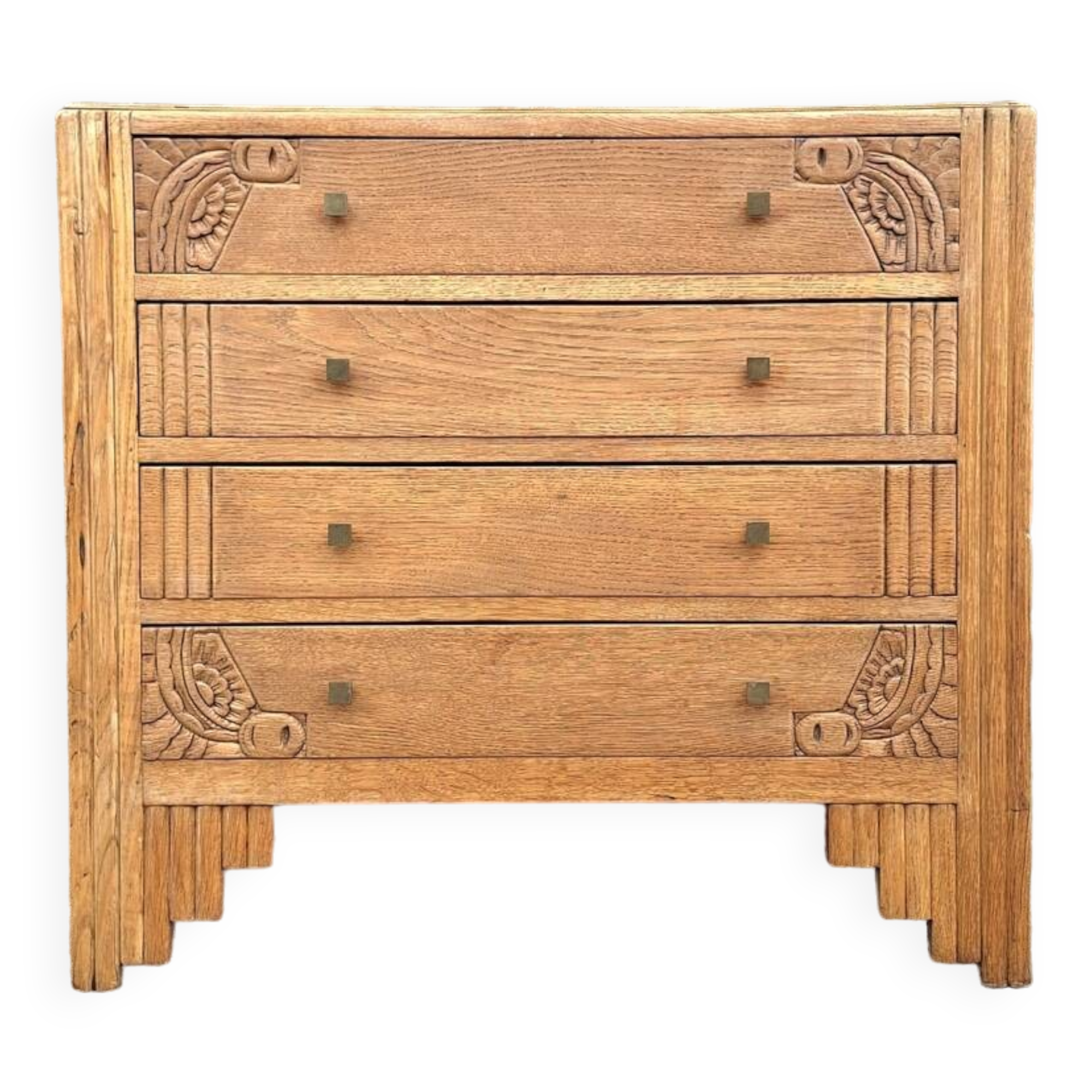 Art deco chest of drawers, vintage old furniture