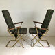 Paire de fauteuils pliants vintage style Anglais