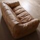 Ligne Roset Sloop sofa by Michel Ducaroy in cognac leather, 1970s