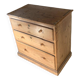 vintage solid pine chest of drawers