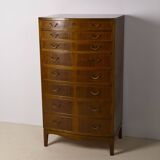 Large Nutwood Chest of Drawers by Ole Wanscher, 1940's
