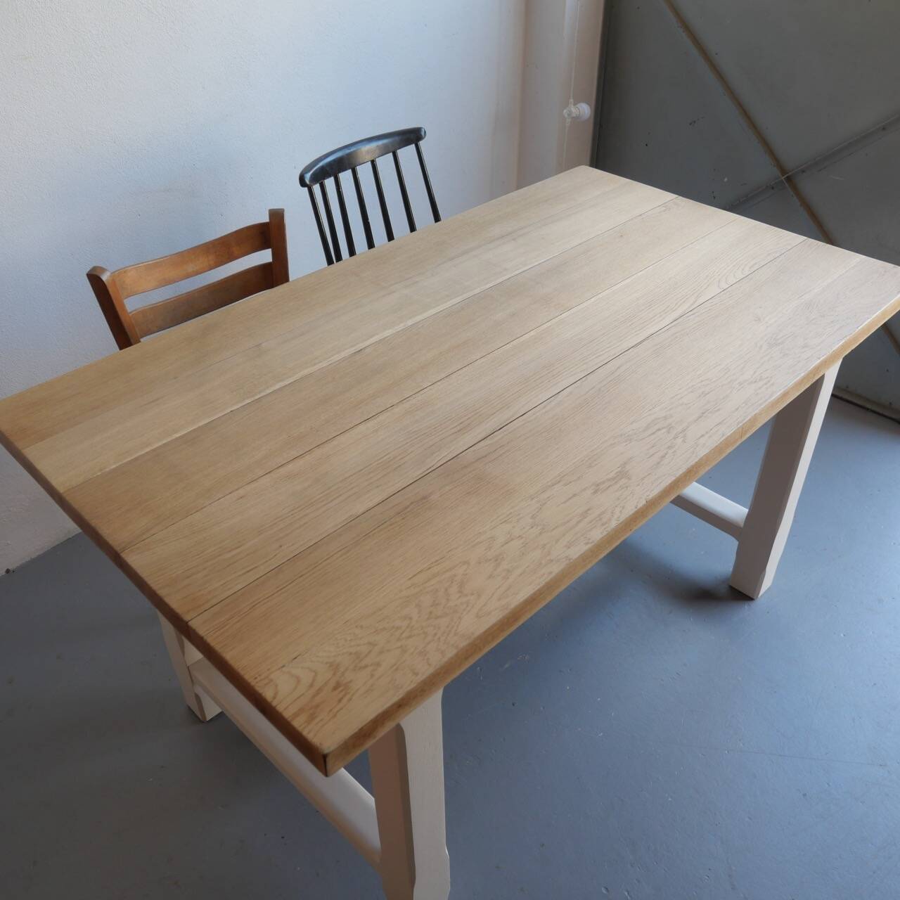 Table de ferme ancienne rénovée