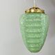 Suspension globe vintag en verre de Clichy vert