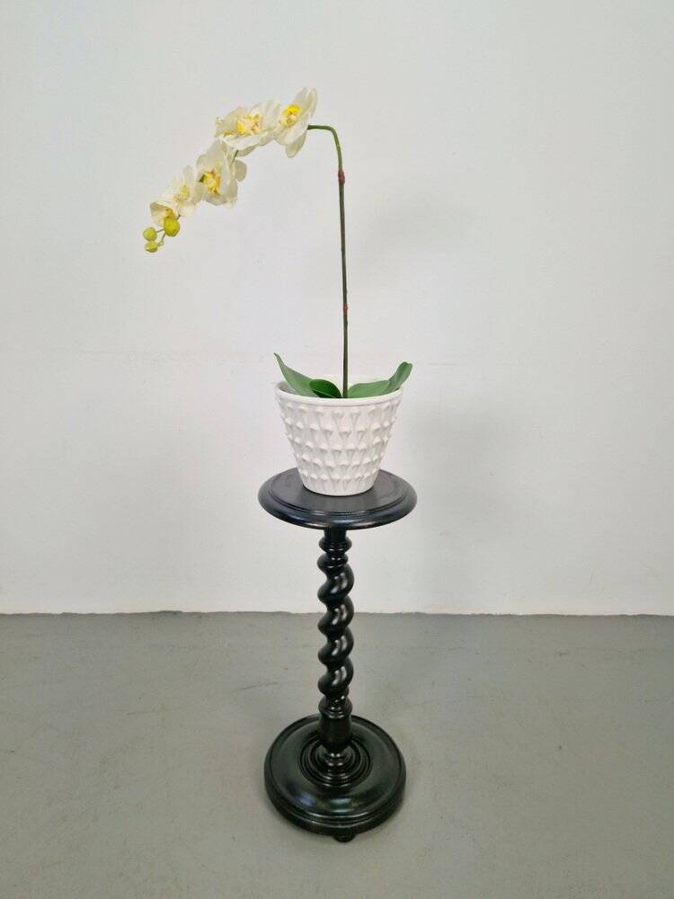 Hand-Carved Wood Barley Twist Pedestal, 1930s