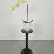 Hand-Carved Wood Barley Twist Pedestal, 1930s