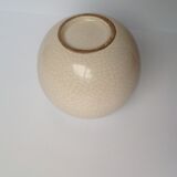 Cracked ceramic ball vase